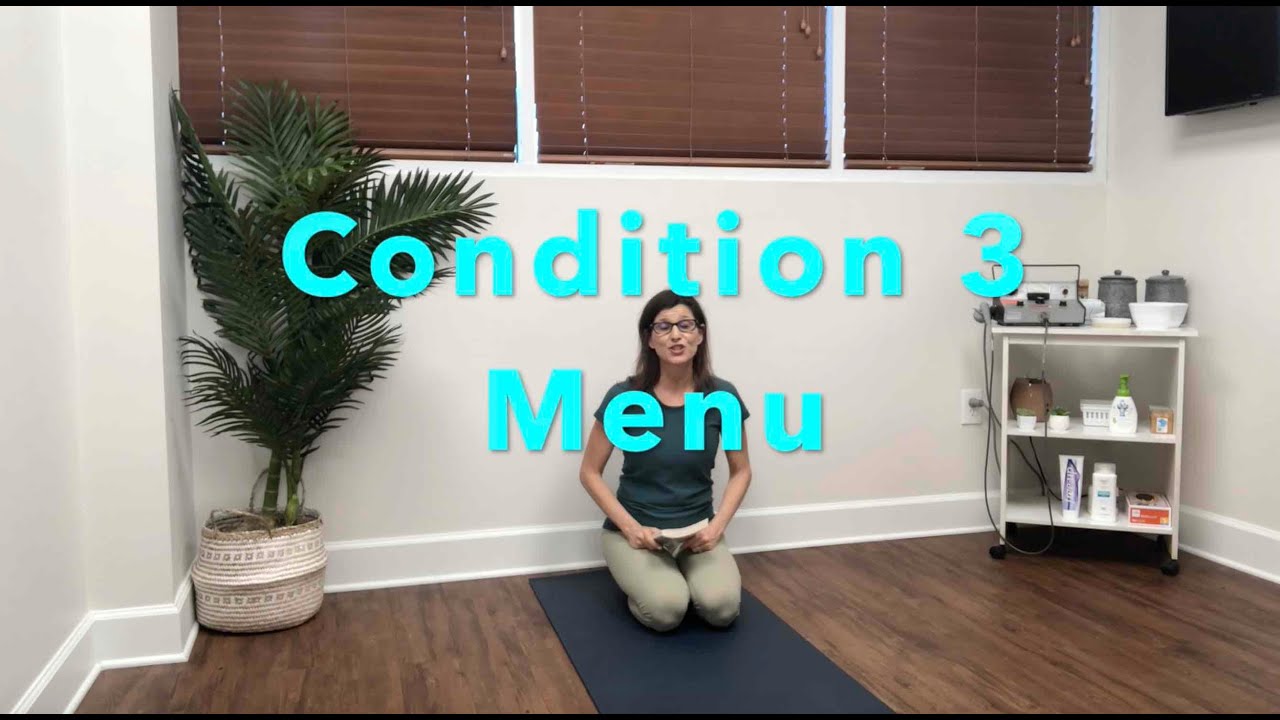 Condition 3 Menu - Pelvis tucked under, Flat low back &  hunched back Egoscue Institute certified