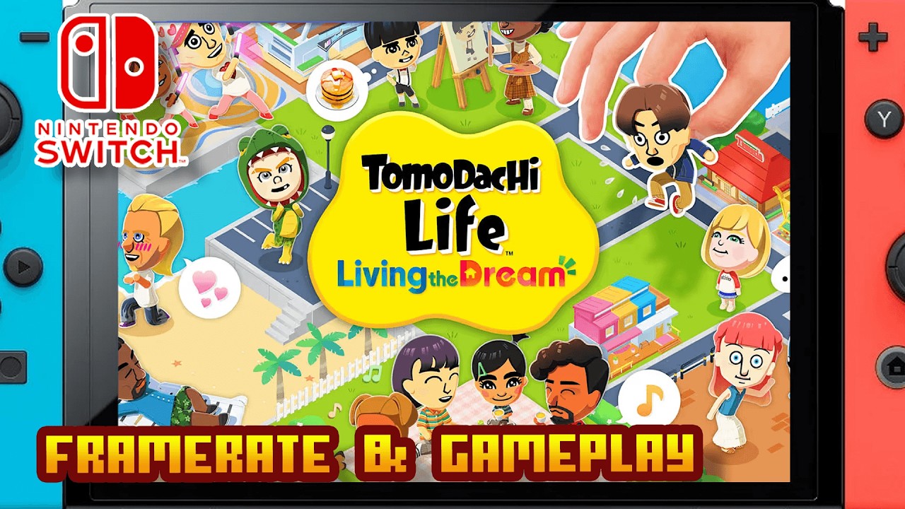 Tomodachi Life: Living the Dream - (Nintendo Switch 1) - Частота кадров и игровой процесс - 4K