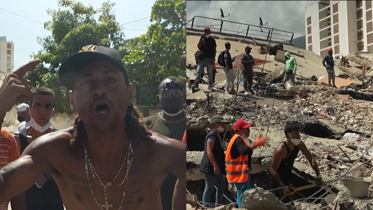 Venezuelan locals furious at inadequate government aid as rescue efforts persist