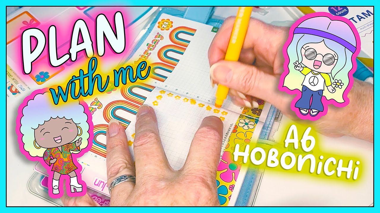 Plan With Me - A6 Hobonichi Daily | Feelin' Groovy 🪩