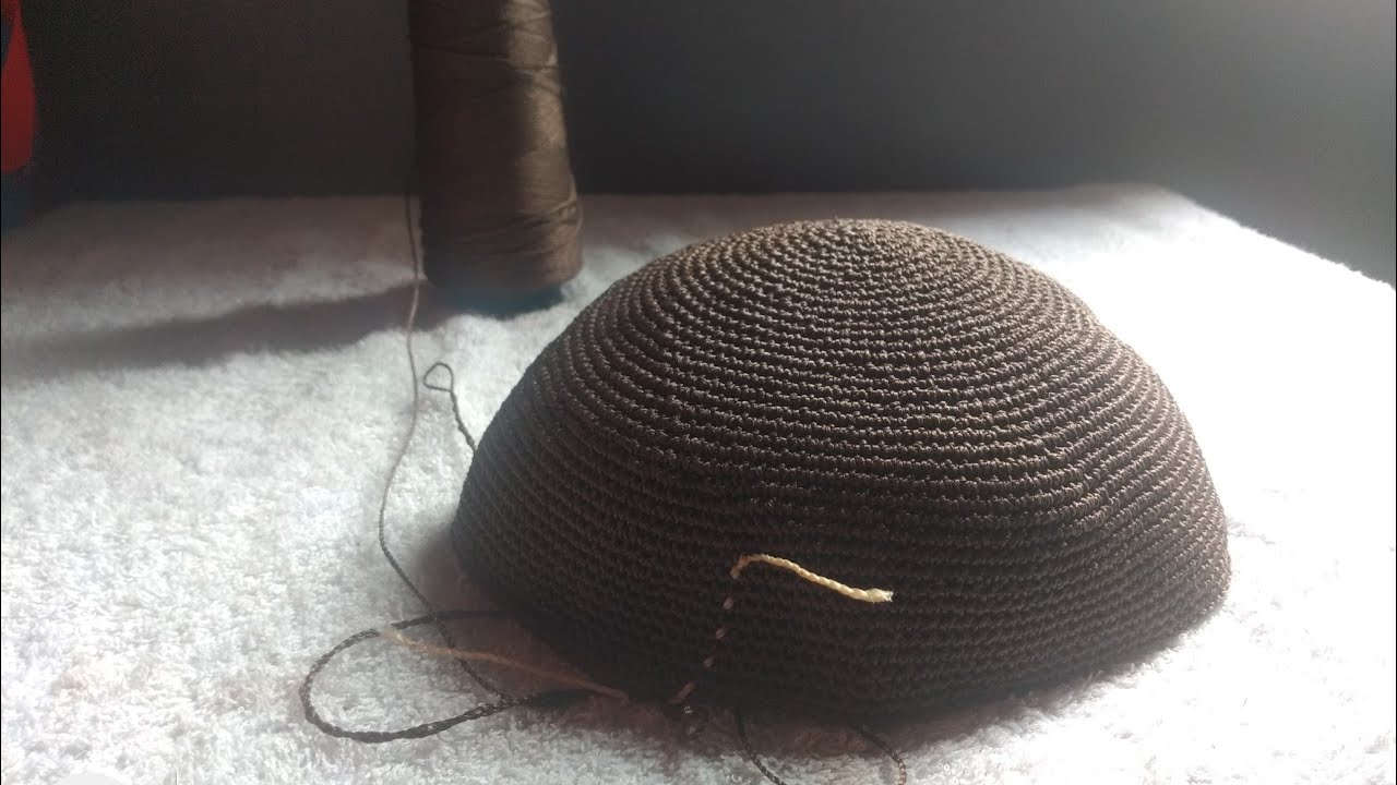 Boné de crochê parte 2 como trocar a linha