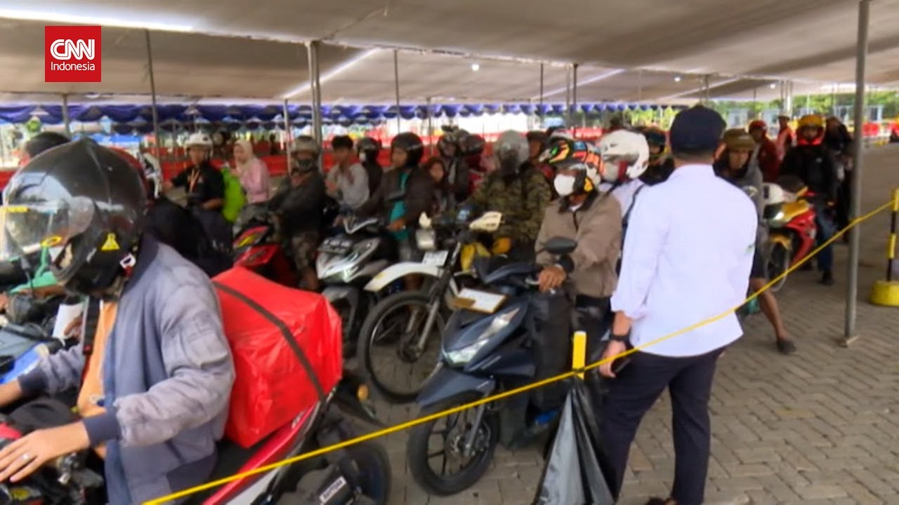 Pemudik Motor ke Sumatera Lewat Pelabuhan Ciwandan Per Hari Ini