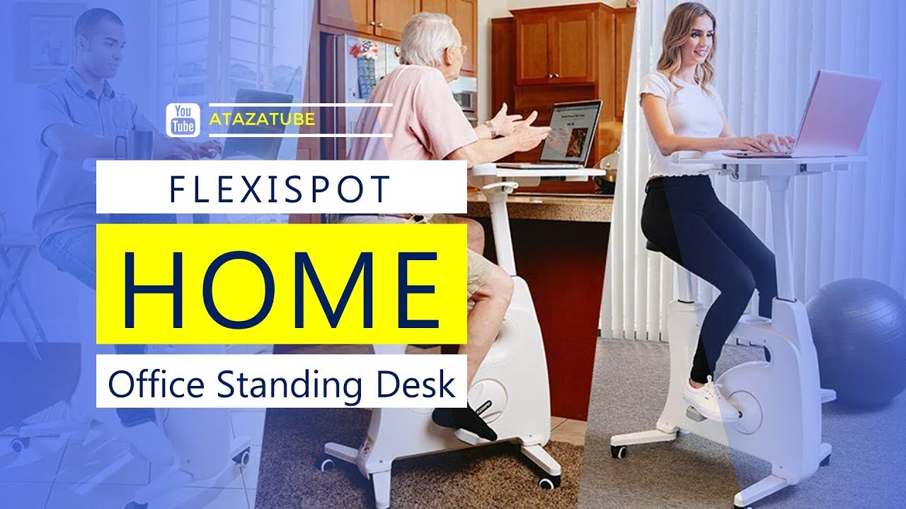 FLEXISPOT Home Office Standing Desk Exercise Bike