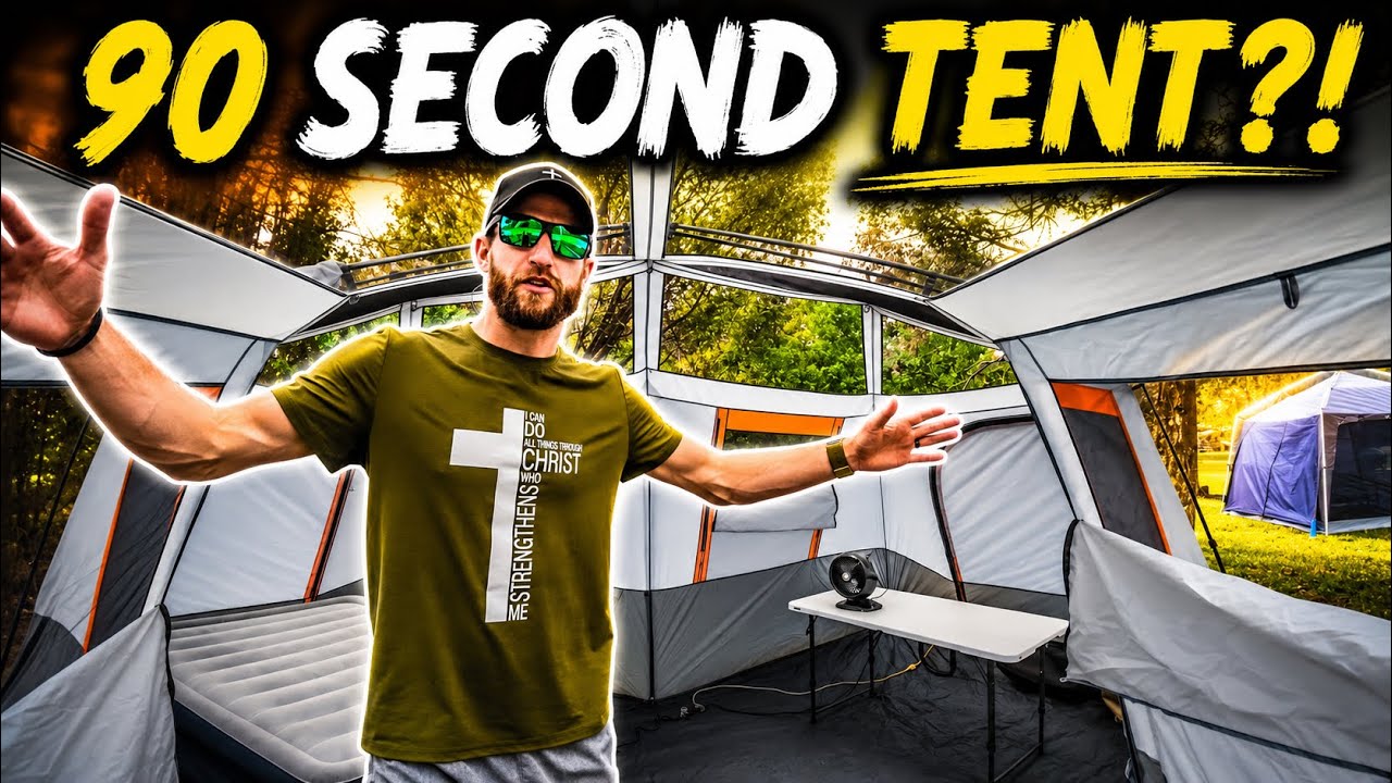 90 Second Tent Setup! Family Tent Review and our Tent Camping Must Haves!