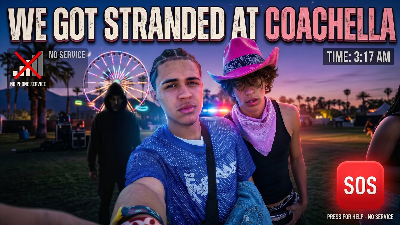 we got stranded at Coachella at 3am I CANNOT believe what happened next!!!