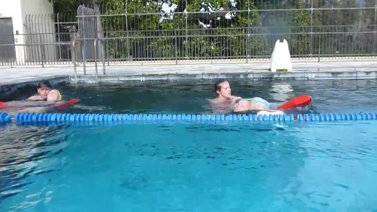 Lifeguarding Drill: Deep, Fully Submerged Victim Facing Away, 1 Rescuer Prequel
