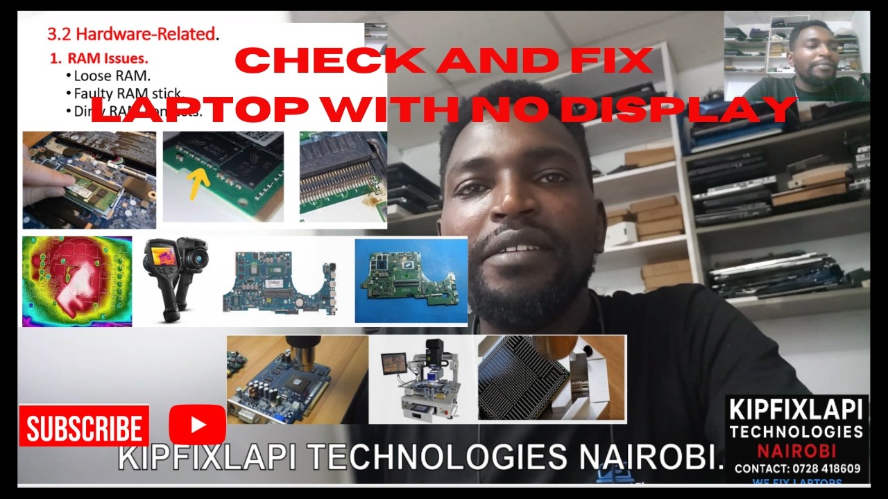 CHECK AND FIX LAPTOP WITH NO DISPLAY, LAPTOP REPAIR TECHNIQUES #repair #schematics #fix #subscribe