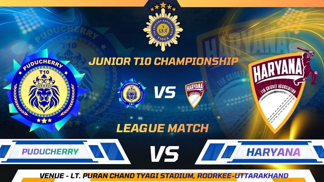 Junior T10 Championship 2025 || Haryana T10vsPuducherry T10