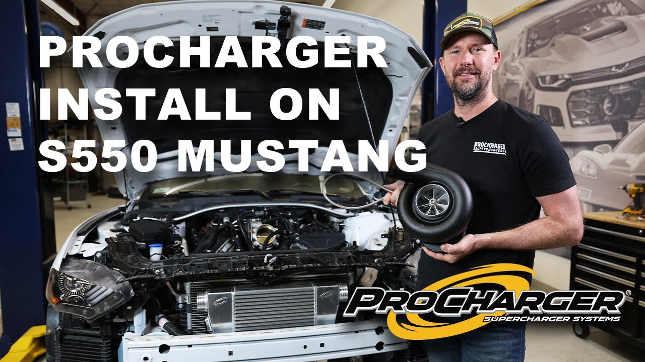 ProCharger Supercharger Install on S550 Mustang | HUGE HP Gains!! #procharger #mustang