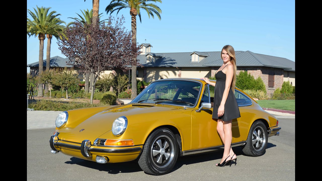 1972 Porsche 911E Coupe gold metallic