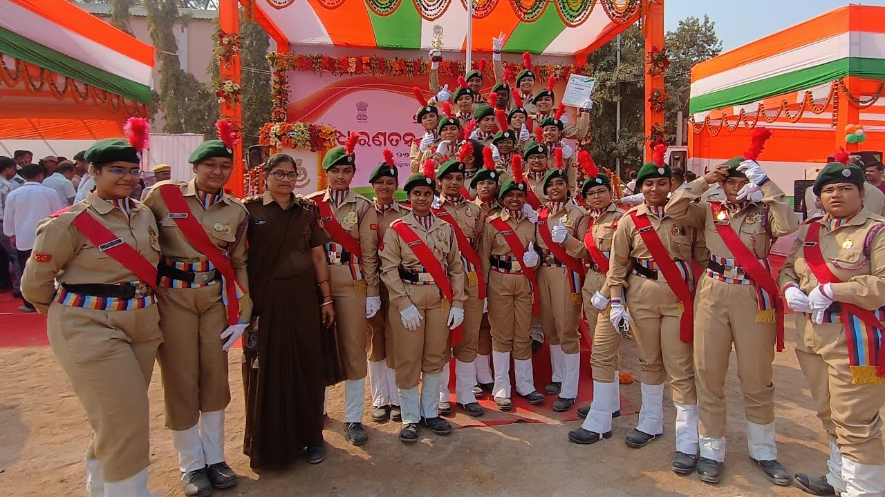 NCC Parade at khallikote ground for republic day 
