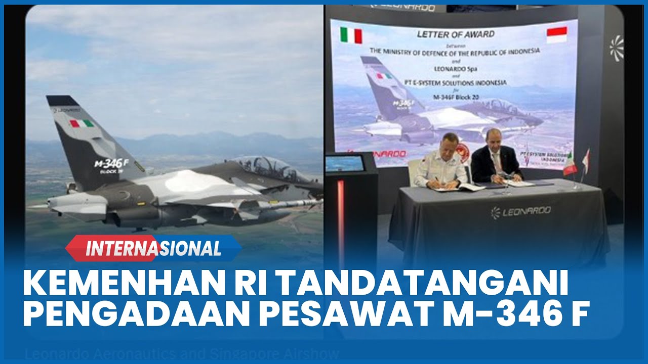 Kemhan RI Tandatangani Surat Pernyataan Pengadaan Pesawat M-346 F Penuhi Kebutuhan Pelatihan Tempur