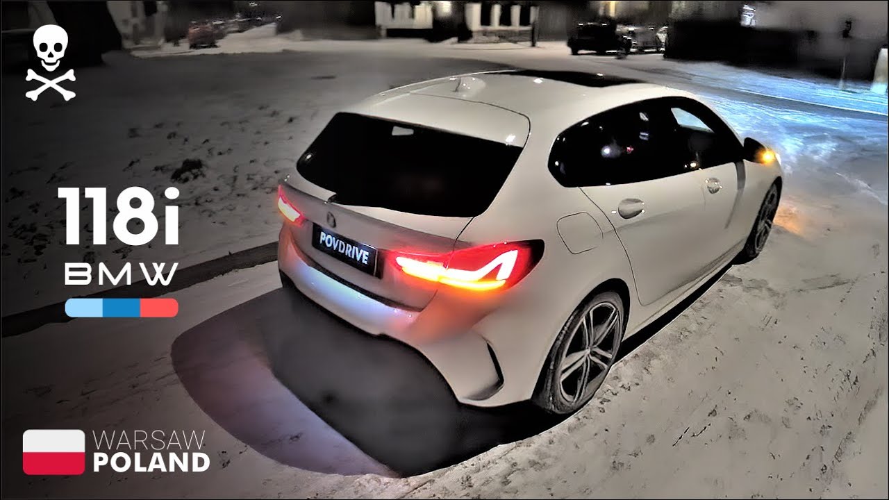 2022 Bmw 1 series — Economy Test | Winter Night POV Drive 🇵🇱 POVDRIVE