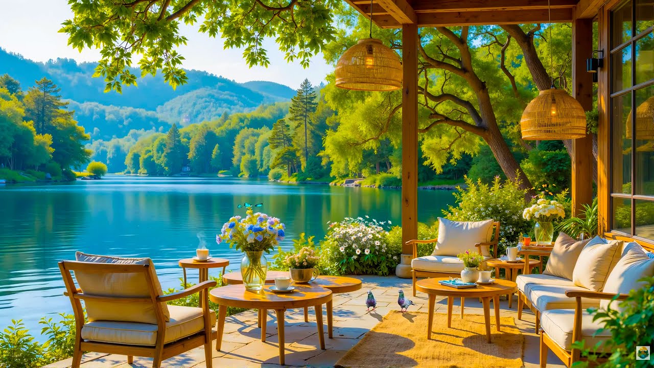 Fresh Morning By The Lake 🎹 Soft Piano Melodies In Lakeside Ambience For Energy & Focus Work