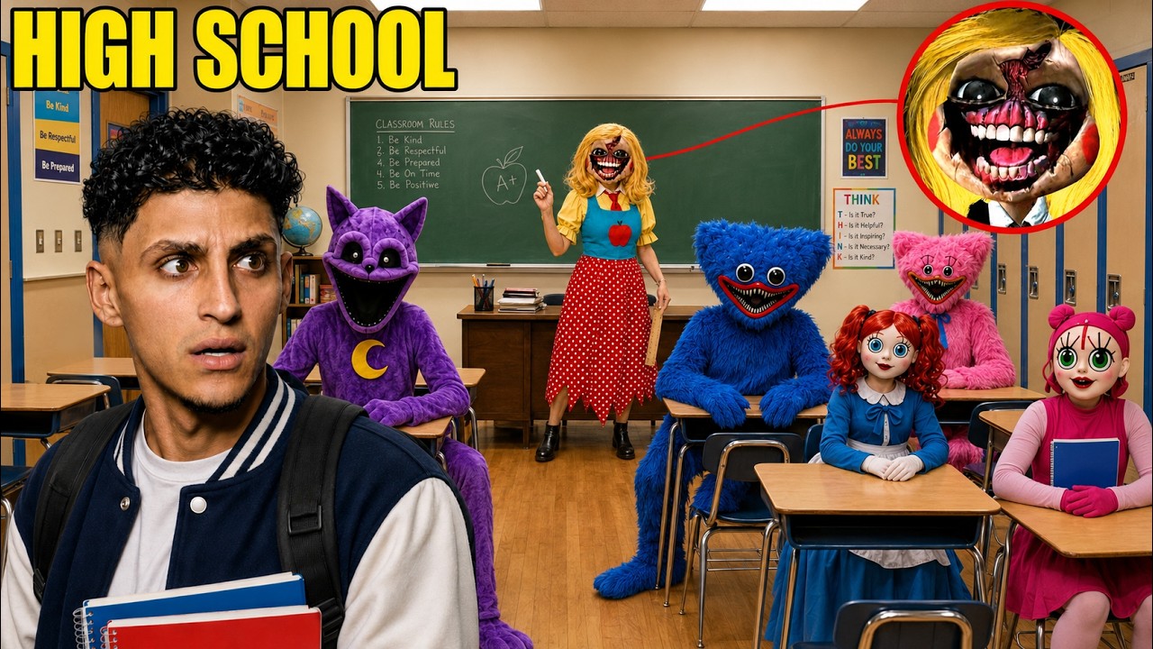 I SNUCK IN POPPY PLAYTIME HIGH SCHOOL IN REAL LIFE! (MISS DELIGHT FINAL CHAPTER)
