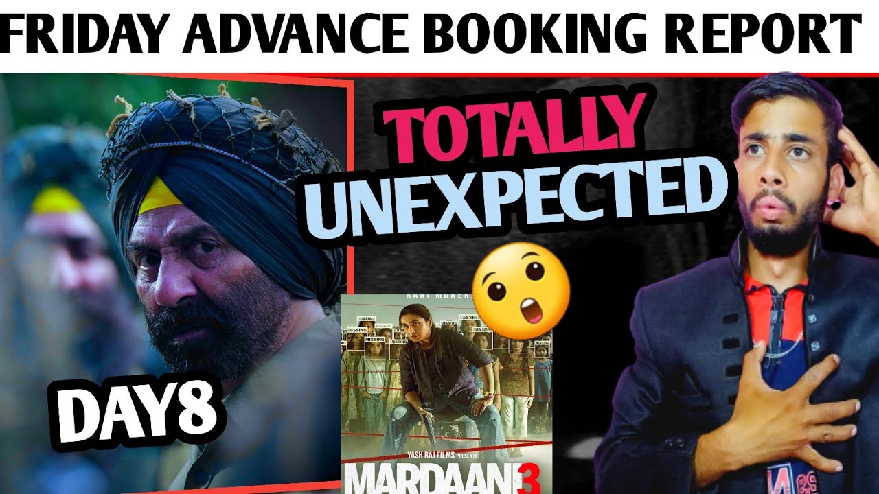 Border 2 Eighth day advance booking report | Border 2 Box Office Collection Day 8|Mardaani 3 advance