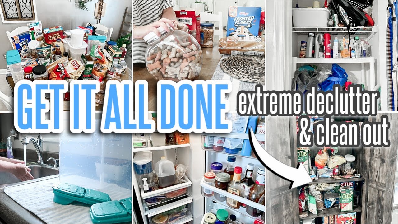 GET IT ALL DONE 📝 EXTREME DECLUTTER CLEAN AND ORGANIZE WITH ME