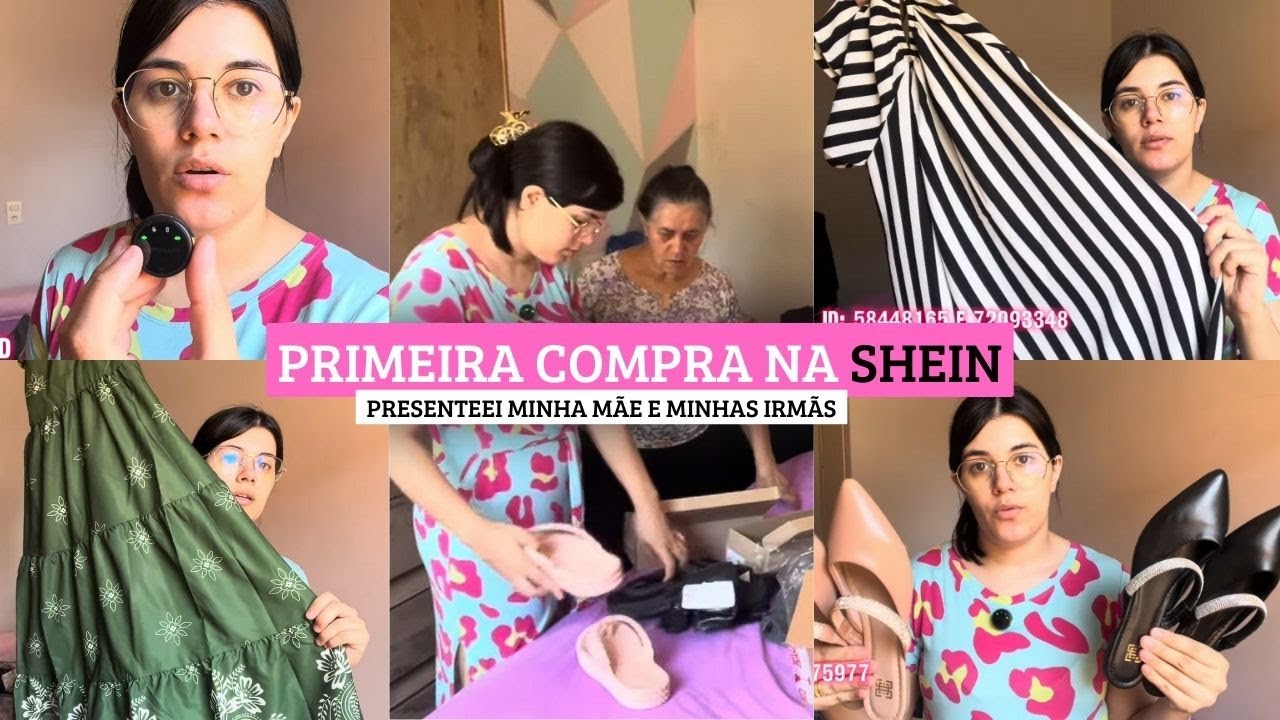 PRIMEIRA COMPRA NA SHEIN , PRESENTEEI ELAS #shein