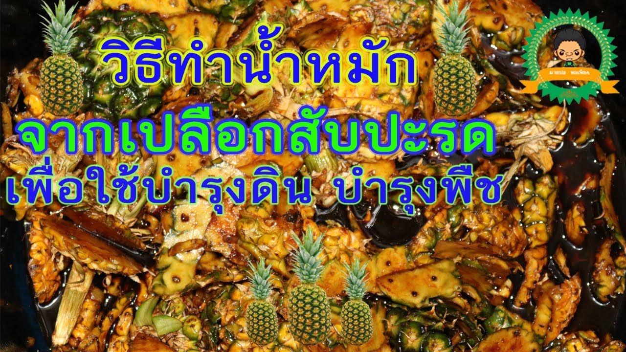 วิธีทำน้ำหมักเปลือกสับปะรด