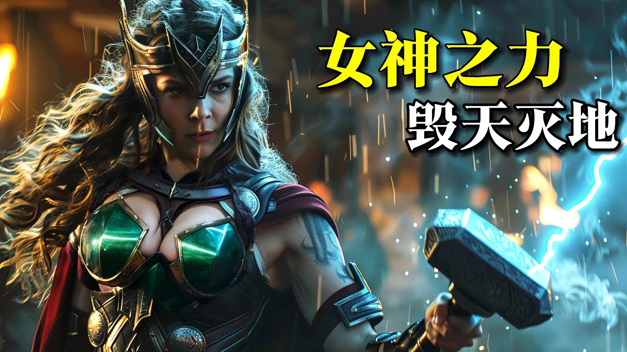 全球票房14億登頂榜首，漫威女神駕馭雷電之力毀天滅地，全程特效華麗超爽刺激！