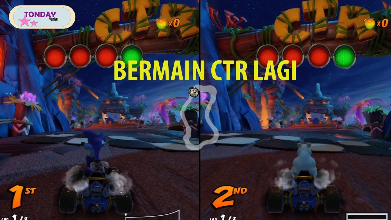 BERMAIN CTR LAGI ( CTR Nitro Fueled ) 2 Player