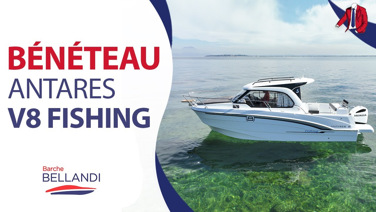 Recensione completa e test Beneteau Antares 8 V2 Fishing sul Lago di Garda con Barche Bellandi