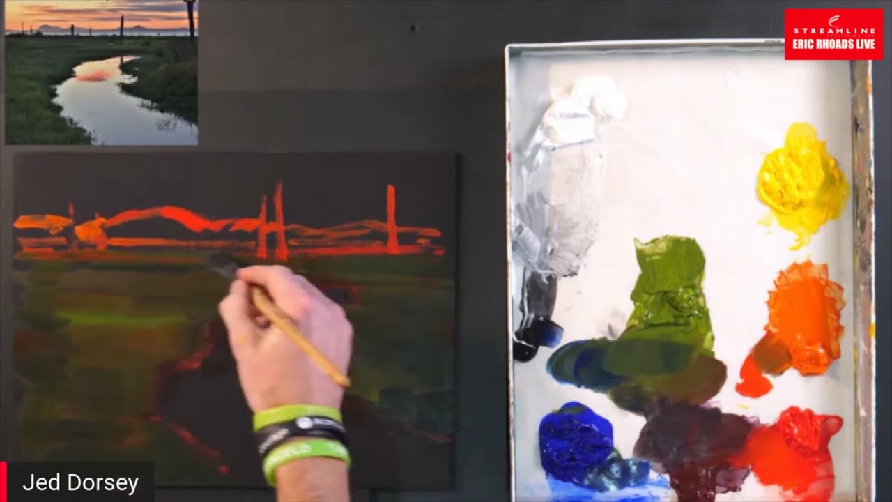 Jed Dorsey - Acrylic Landscape Demo