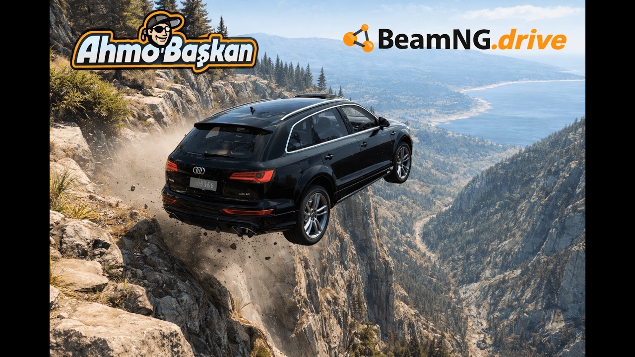 Q7 ile dağa tırmanmak mı? Ama nasıl? BeamNG.Drive