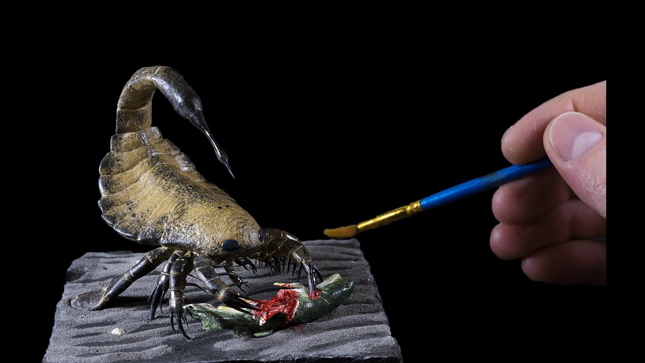 Sea Scorpion Diorama (Eurypterid)