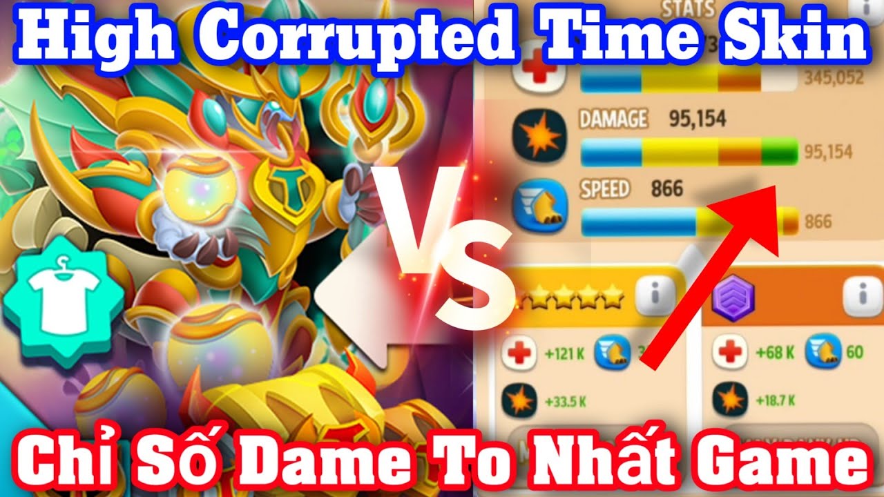 Dragon City Khám Phá : High Corrupted Time Có Skin Full Perk Dame Cao Nhất Game