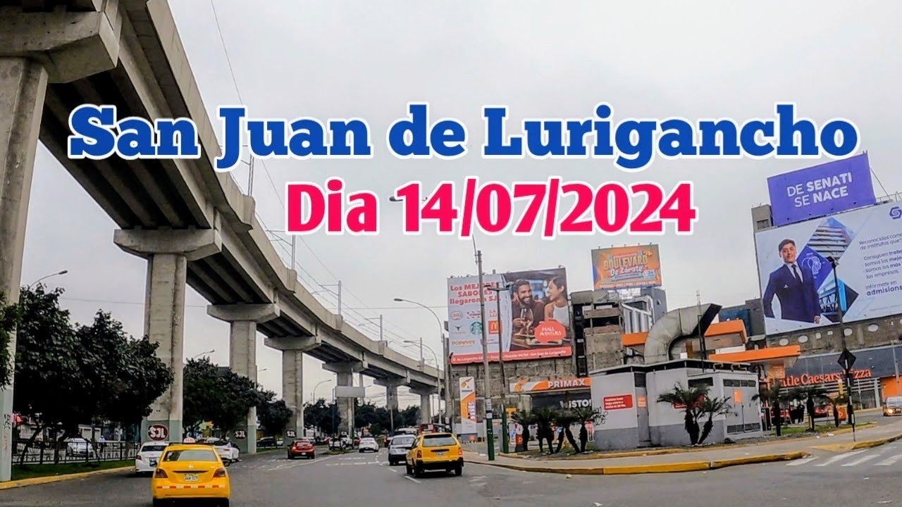 LIMA PERÚ 4K |UN RECORRIDO DESDE EL CENTRO DE LIMA HASTA SAN JUAN DE LURIGANCHO | DÍA 14/07/2024