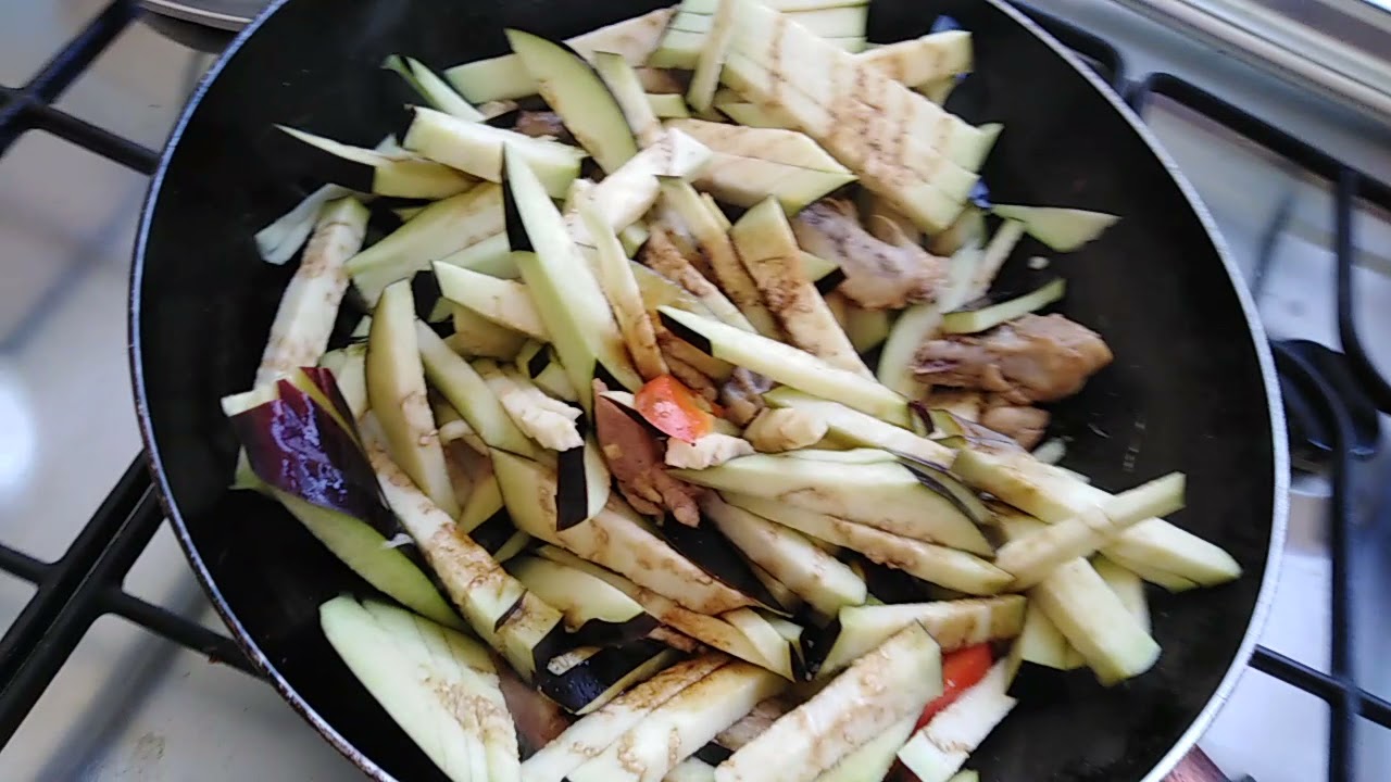 Berenjena salteada