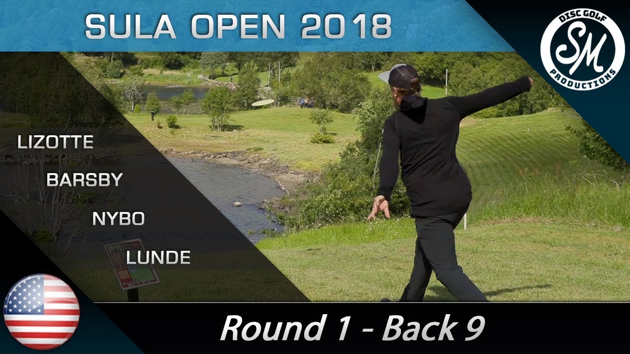 Sula Open 2018 | Round 1 Back 9 | Lizotte, Barsby, Nybo, Lunde *English*
