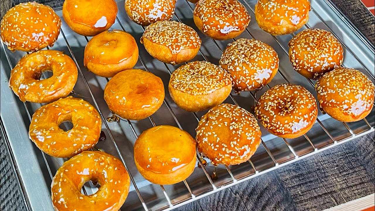 Bánh Cam Bánh Còng / Cách pha bột bánh ngoài giòn trong mềm dẻo chiên không nổ không xì nhân