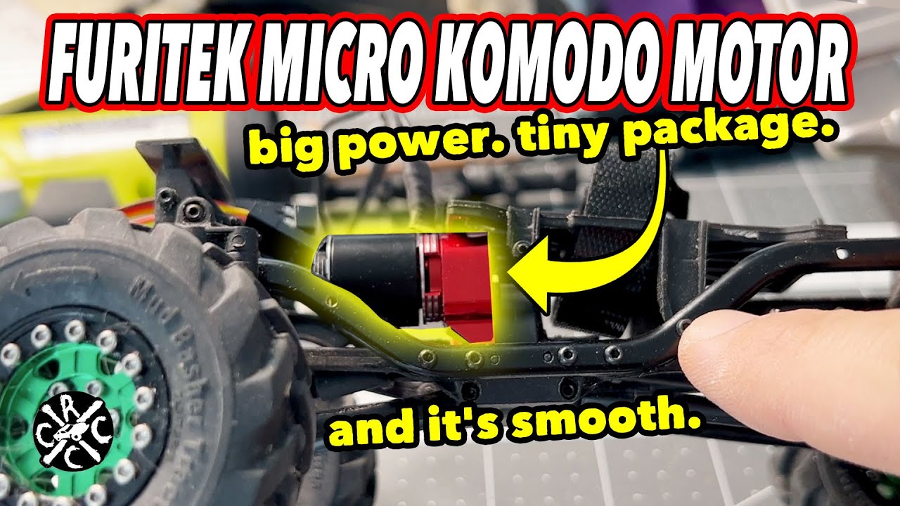 Бесщёточный мотор Furitek Micro Komodo для SCX24 и других мини-радиоуправляемых моделей. Большая ...