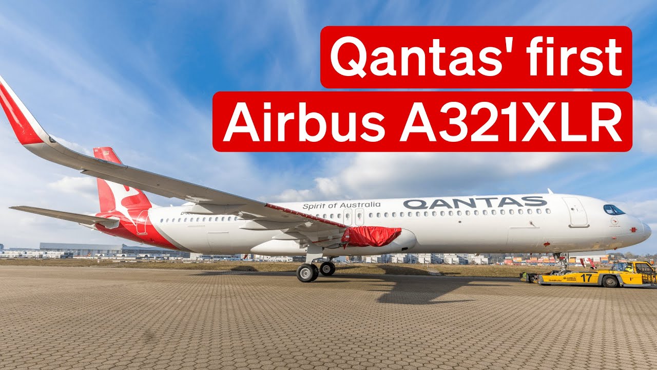 Painting the first Qantas Airbus A321XLR