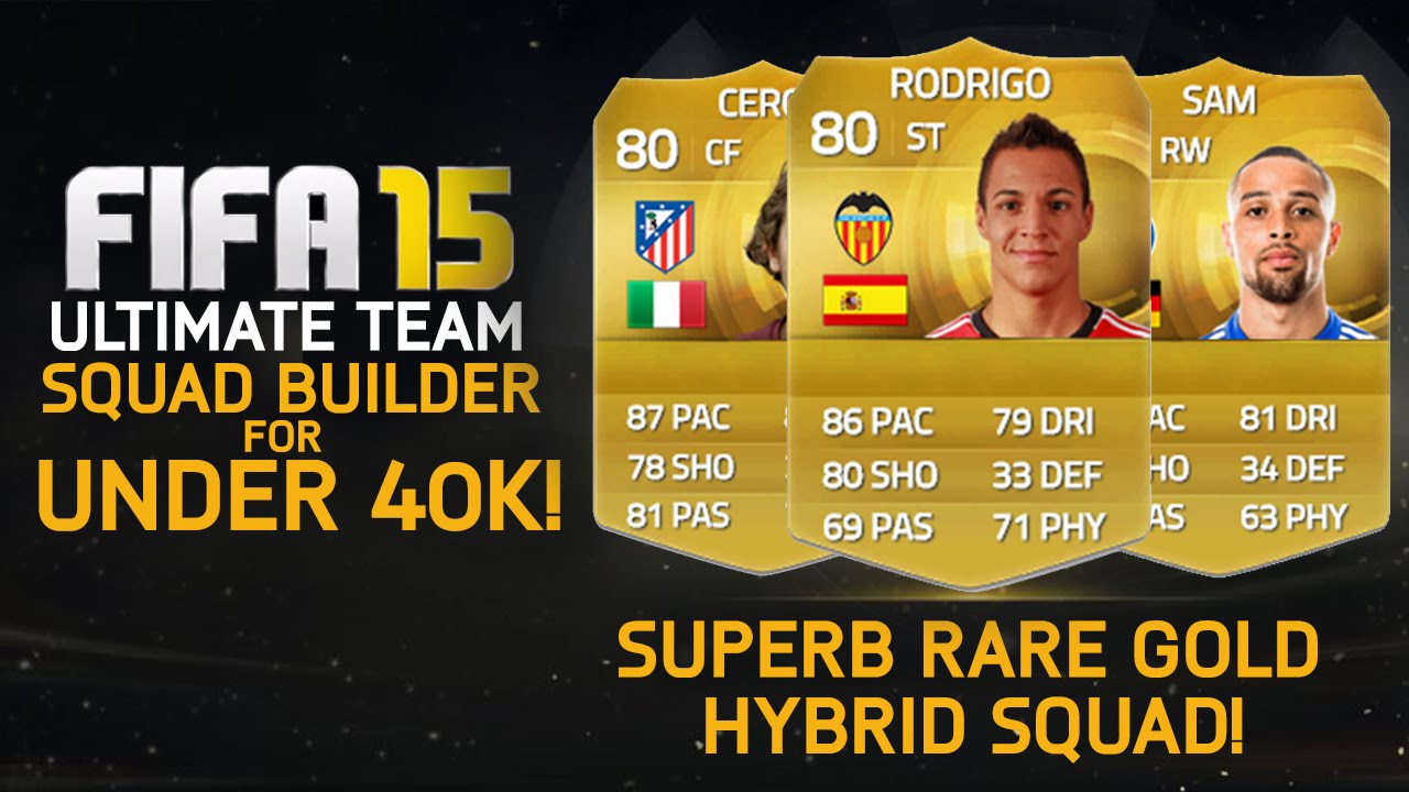 FIFA 15 | SUPERB CHEAP GOLD HYBRID TEAM for UNDER 40k! Squad Builder #6