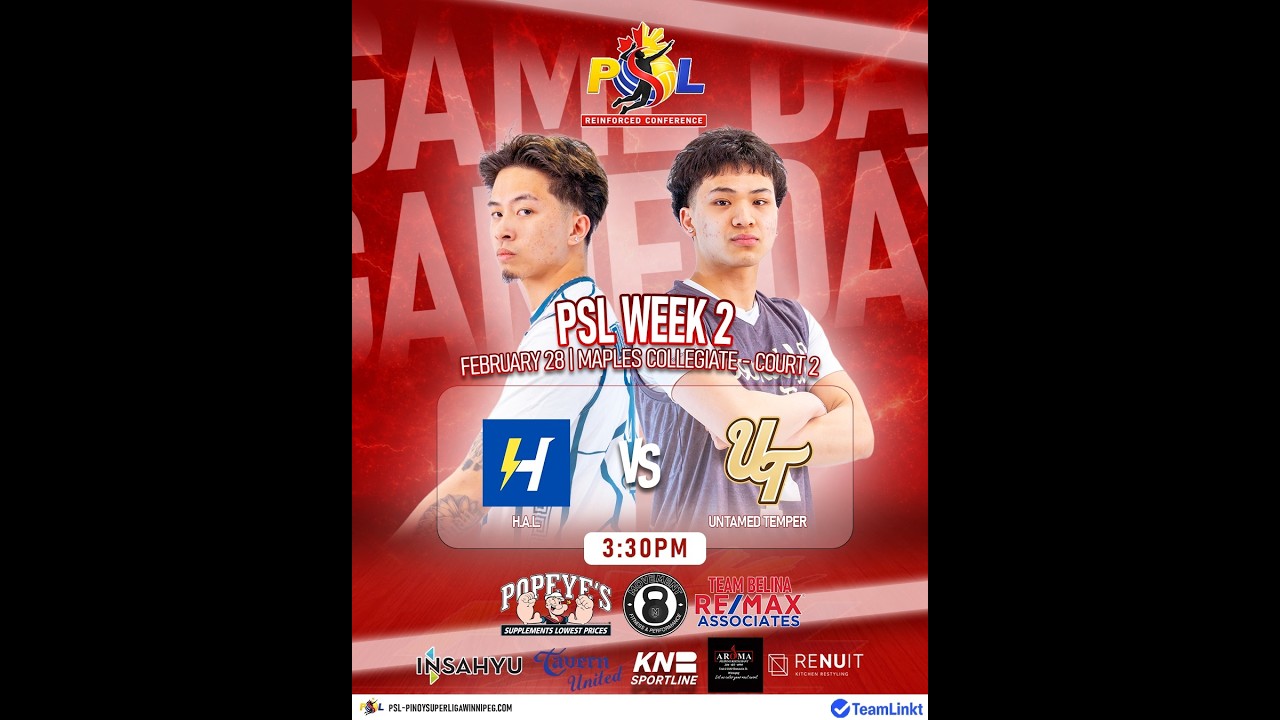 PSL 2026 REINFORCED CONFERENCE | H.A.L VS UNTAMED TEMPER - FEBRUARY 28, 2026