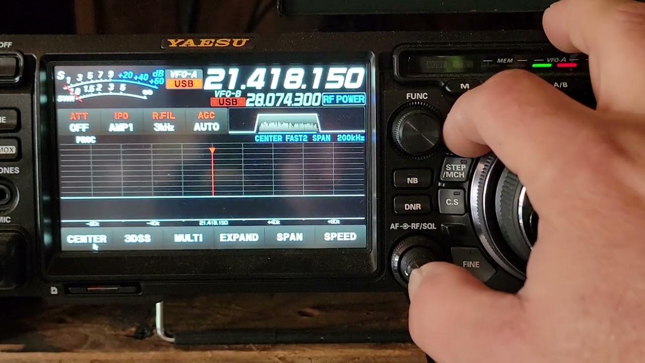 Ftdx10 - fix, cursor & center button on the scope.