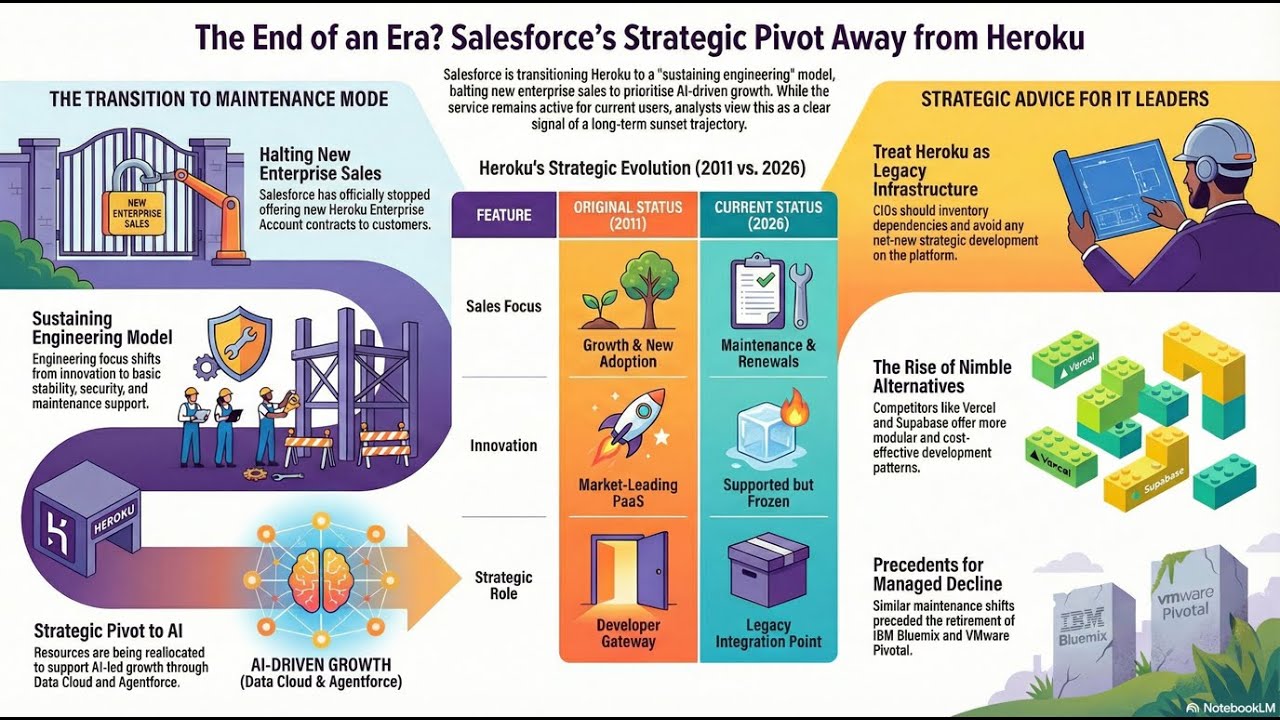 (Podcast) Is the Sun Setting on Heroku Salesforce Shifts Focus to AI