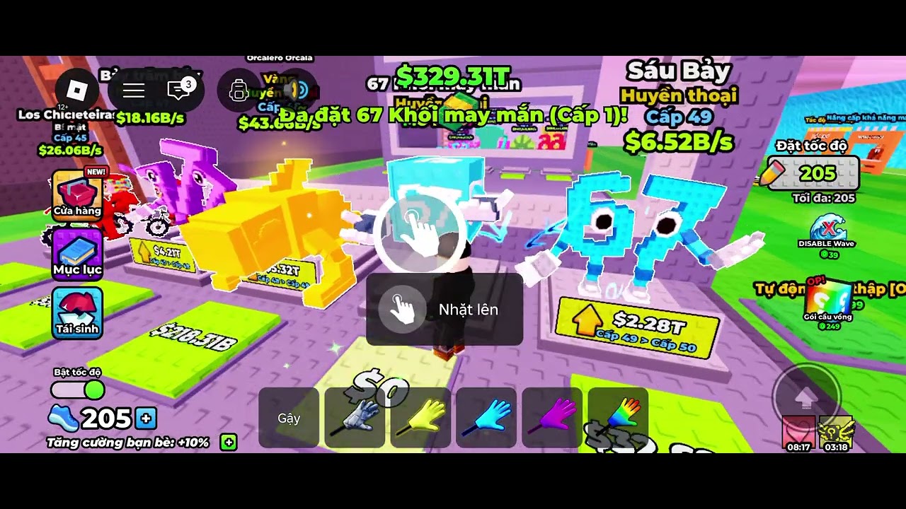 Sóng thần lấy lucky block 