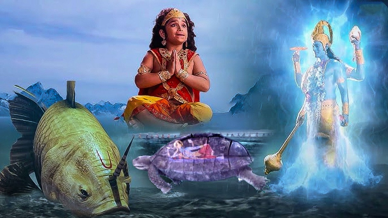 भक्तों की रक्षा के लिए भगवान विष्णु को लेना पड़ा मत्स्य अवतार | महावीर बजरंगबली || भाग 340 -345