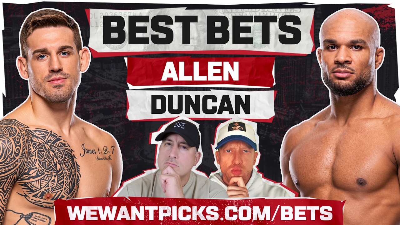 BEST BETS: UFC Vegas 122: Allen vs. Duncan Betting Guide