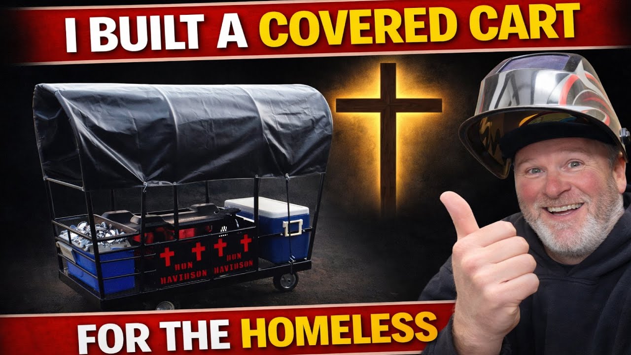 Love Your Neighbor DIY Homeless Shelter Cart Small Covered Wagon