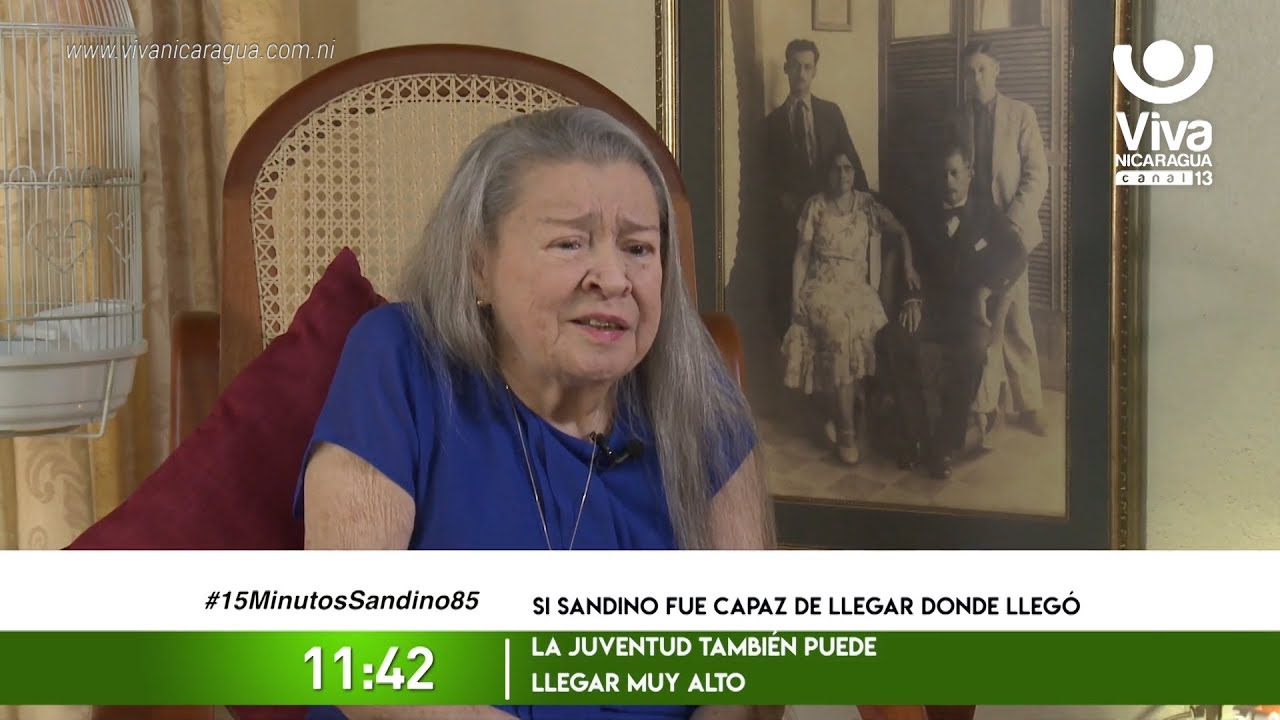 Entrevista con Blanca Segovia Sandino, hija del General Sandino y Blanca Araúz, en 15 Minutos