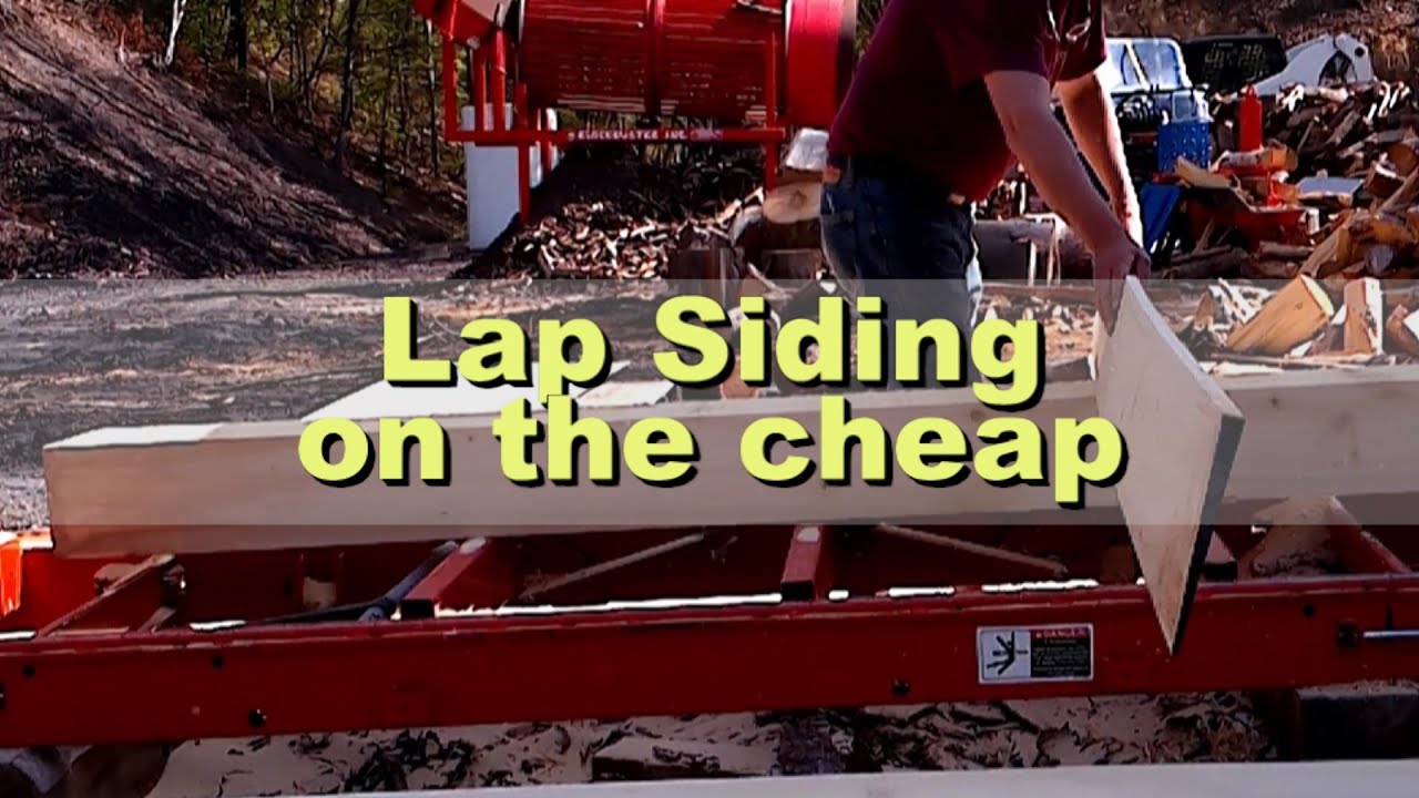 HOW TO MAKE WOODEN LAP SIDING -  on a Woodmizer LT15 Sawmill with a Homemade Jig