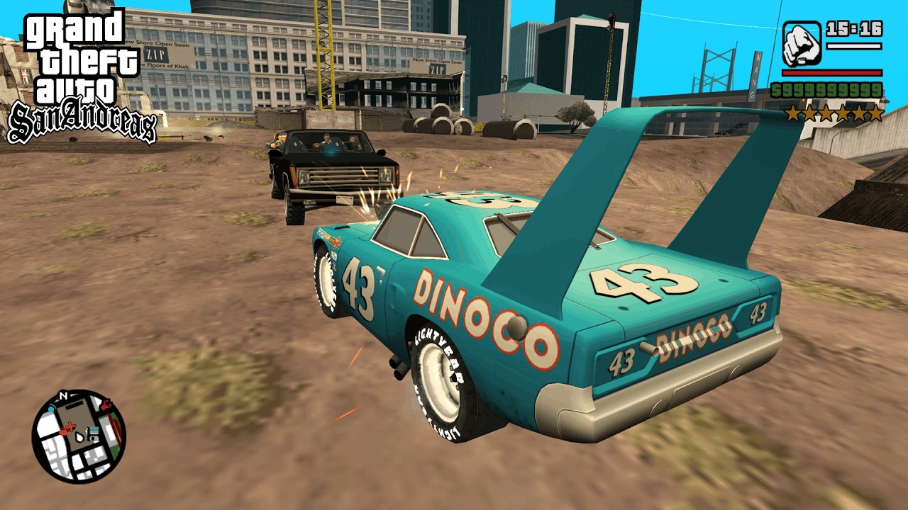 GTA SA Crazy Dinoco The King 6 Star Wanted Level Rampage! (Intense Cop Battle) Ep.2