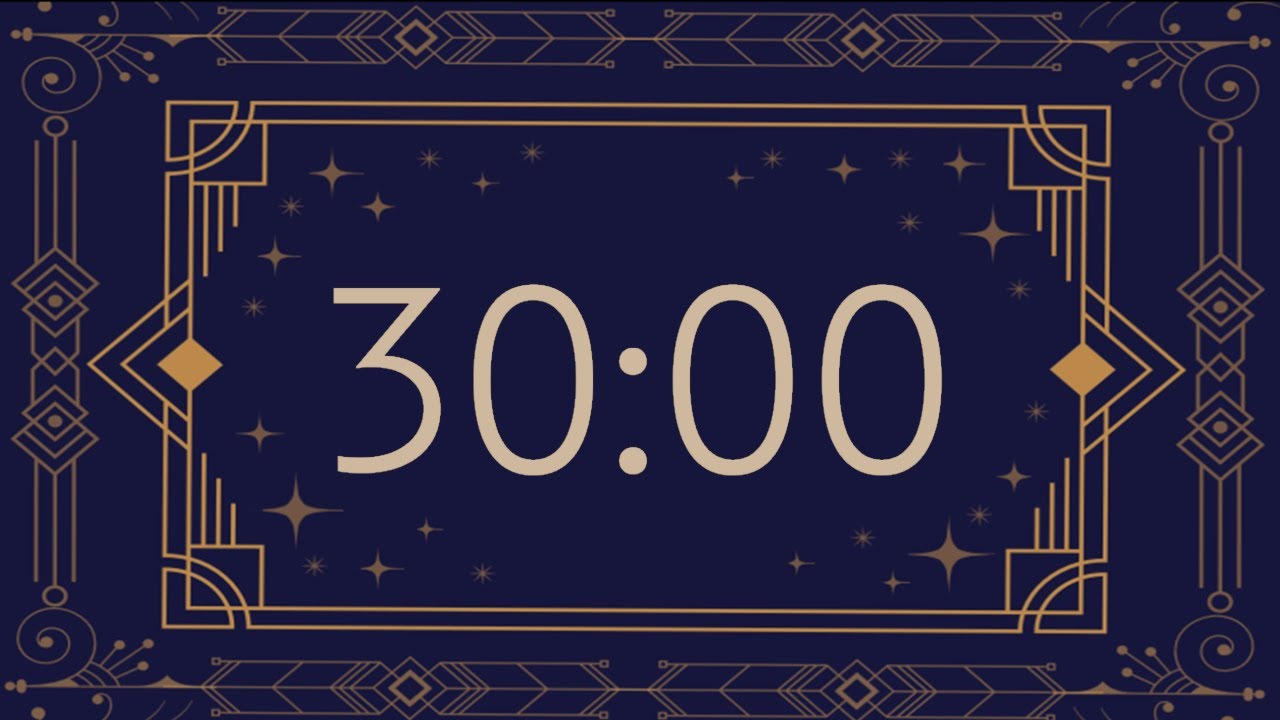 1920's Art Deco 30-Minute Classroom Countdown Timer