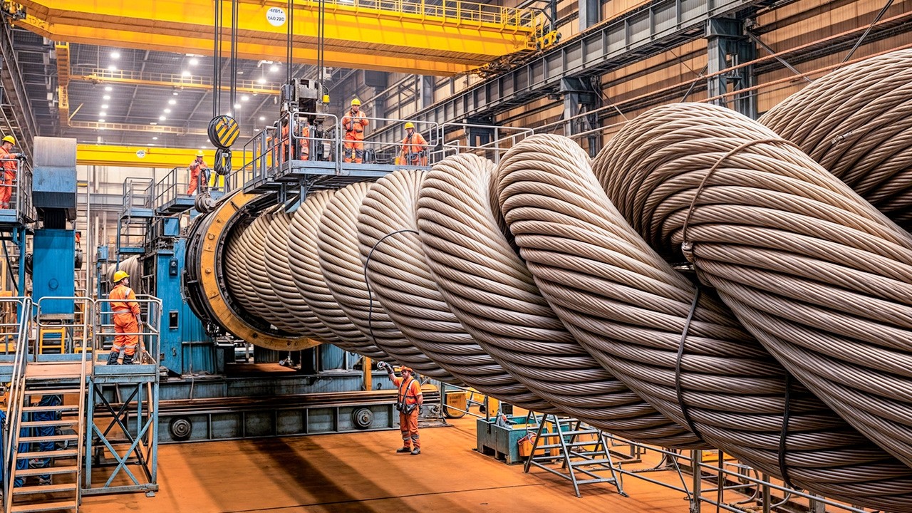 How It's Made: Suspension Bridge Cables Spun On-Site from Thousands of Steel Wires!