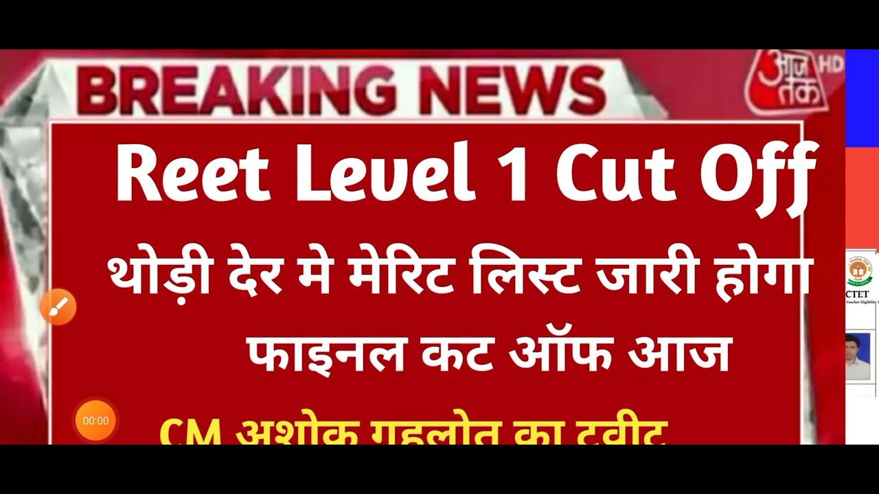 reet level / reet level 1 cut off |reet level 1cut off 2021tday&nbsp;#reetlevel1